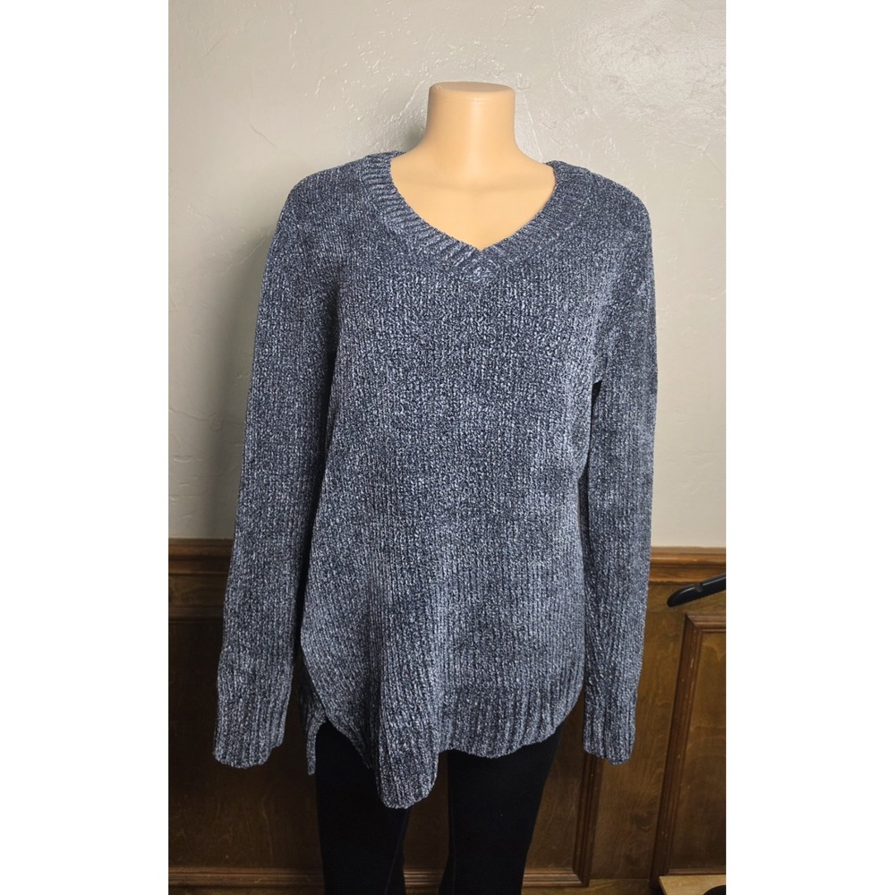 Orvis Sweater Soft Navy Medium Chenille Tunic Soft Navy